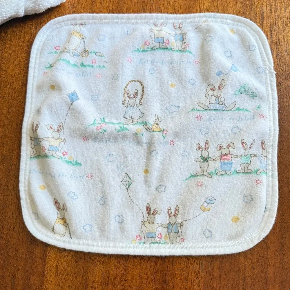 Vintage 90’s Carter's If They Could Just Stay Little Baby Towel Washcloth Set